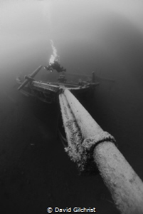 Bow of the Barque'Arabia' sunk in 1884 near Tobermory, On... by David Gilchrist 